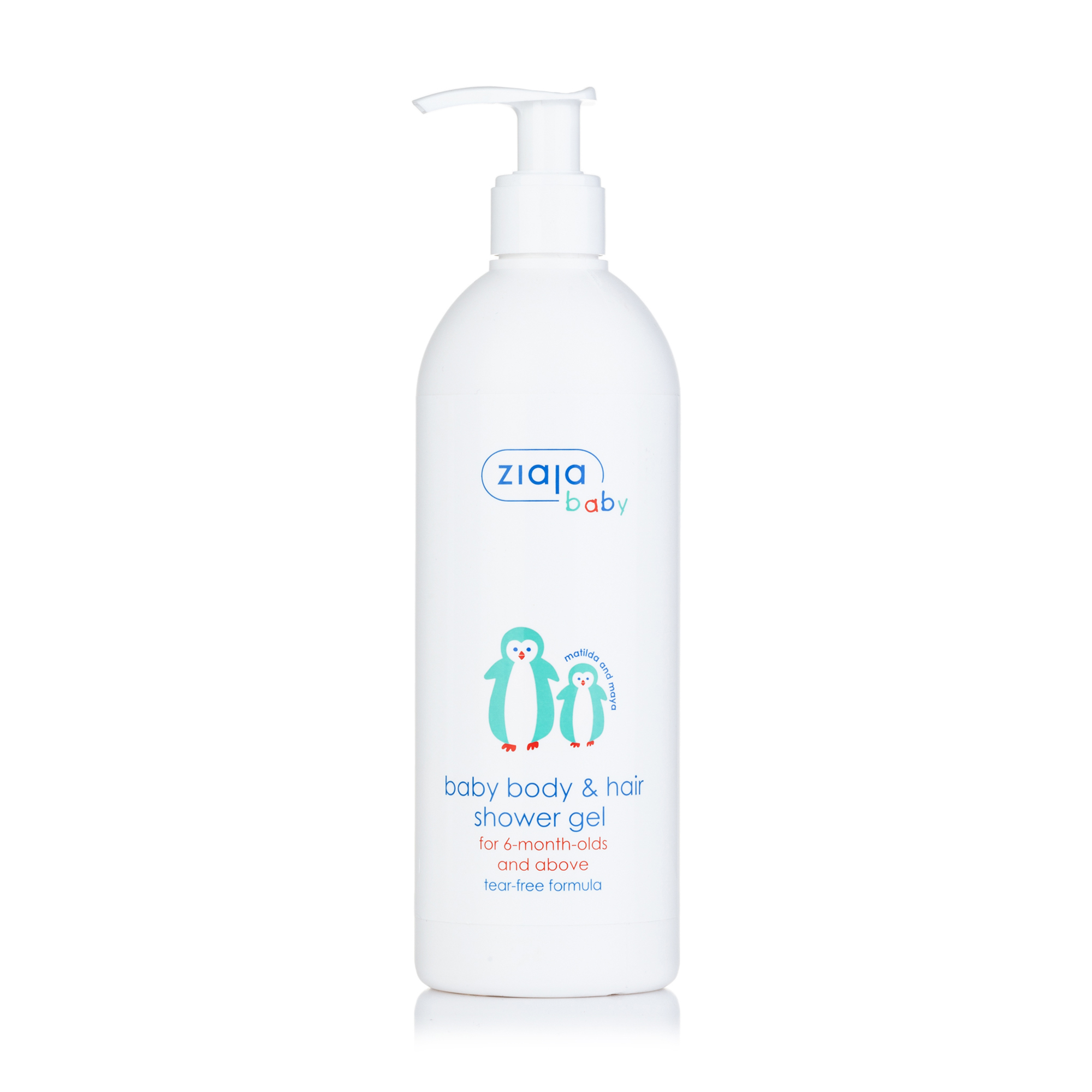 Дитячий гіпоалергенний гель 2 в 1 Ziaja baby Shower Gel для миття тіла та волосся, від 6 місяців, 400 мл